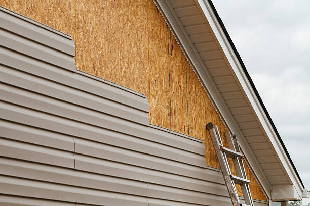 Professional Vinyl Siding technician working in Wendell, NC